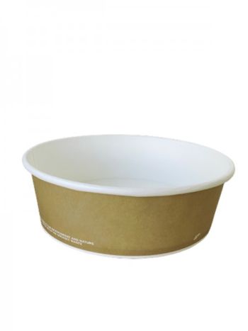 Coppa insalatiera in cartoncino biodegradabile e compostabile da 1200 ml ideale per poke bowl