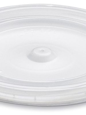 Coperchio piatto in polistirene senza foro per bicchiere bevande fredde 230ml